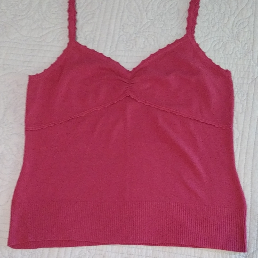 Vintage Willi Smith Cotton/spandex Sweater Knit Tank, VGUC